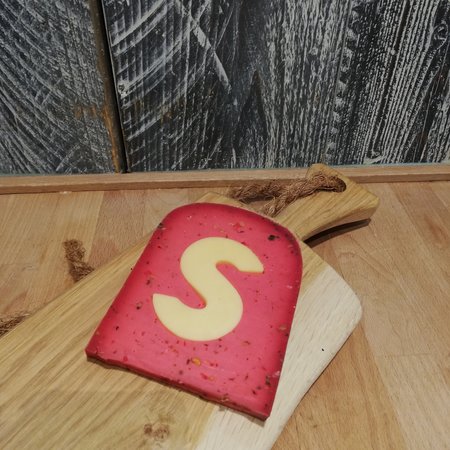 Kaasletter rood/geel