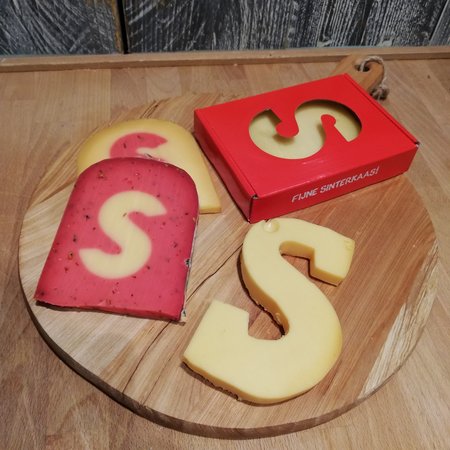 Kaasletter geel/rood